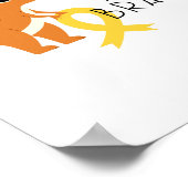 Krebs bei Kindern. Ich bin tapfer. Poster & Prints (Ecke)