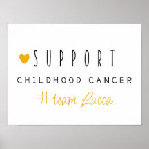 Krebs bei Kindern. Individuelle Name. Poster & Pri