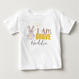 Krebs bei Kindern. Individuelle Name, tapfer. Baby T-shirt