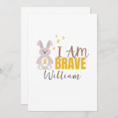 Krebs bei Kindern. Individuelle Name, tapfer. Einl Einladung (Vorne/Hinten)