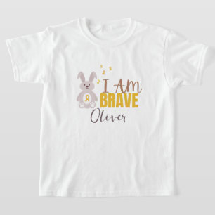 Krebs bei Kindern. Individuelle Name, tapfer. Kind T-Shirt