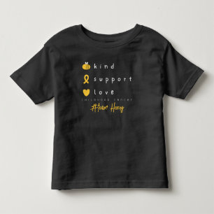 Krebs bei Kindern personalisierter Name Kleinkind  T-shirt