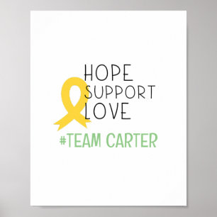 Krebs bei Kindern. #team Name custom Prints Poster