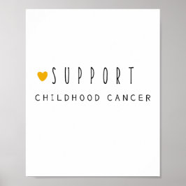 Krebs bei Kindern. Unterstützung. Poster & Prints