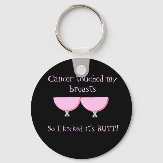 Krebs berührt meine Brustkette Schlüsselanhänger (Vorderseite)