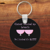 Krebs berührt meine Brustkette Schlüsselanhänger (Vorderseite)