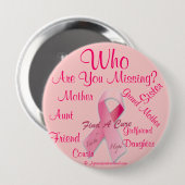 Krebs-Bewusstsein Button (Vorne & Hinten)