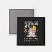Krebs-Bewusstsein für Kinder Krebs Überlebender Kr Magnet (Vorderseite/Rückseite)