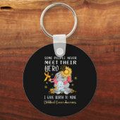 Krebs-Bewusstsein für Kinder Krebs Überlebender Kr Schlüsselanhänger (Vorderseite)