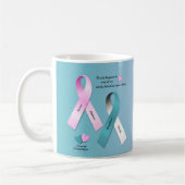 Krebs-Bewusstsein Kaffeetasse (Links)