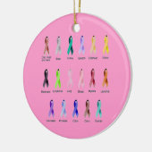 KREBS-BEWUSSTSEIN KERAMIK ORNAMENT (Links)