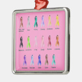 KREBS-BEWUSSTSEIN ORNAMENT AUS METALL (Links)