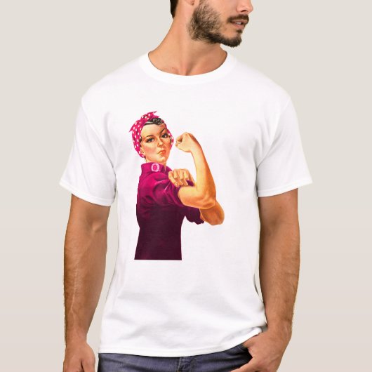 Krebs-Bewusstsein Rosie der Nieteneinschläger T-Shirt (Vorderseite)
