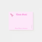 Krebs-Bewusstseins-Post-It - Brustkrebs Post-it Klebezettel (Vorderseite)