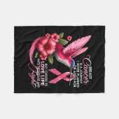 Krebs Brustkrebs ist eine Reise, die ich nie gepla Fleecedecke (Vorderseite (Horizontal))