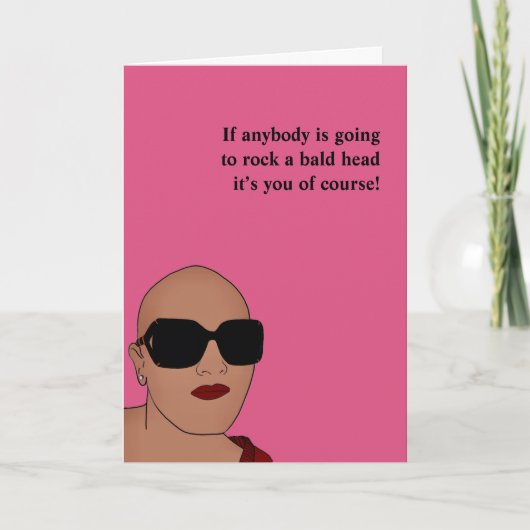 Krebs/Chemo Haarausfall Karte (Vorderseite)