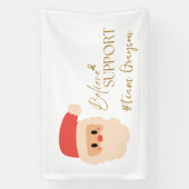 Krebs. Christmas Custom #team Name Banner-Zeichen Banner (Vertikal)