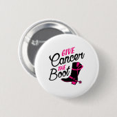 Krebs Das Bewusstsein für den Brustkrebs im Boot Button (Vorne & Hinten)