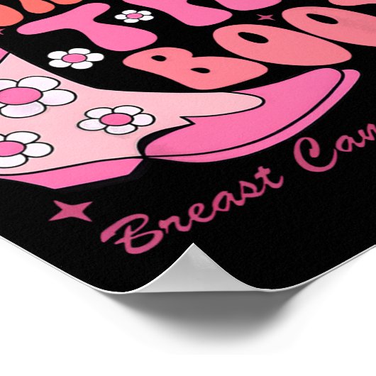 Krebs Das Bewusstsein für den Brustkrebs im Boot Poster (Ecke)