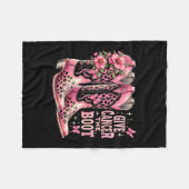 Krebs Das Cowgirl des Boot Westers stimuliert Brus Fleecedecke (Vorderseite (Horizontal))