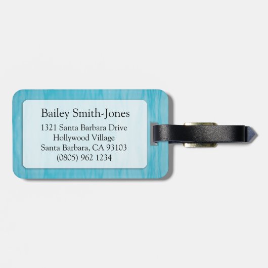 Krebs Das Krebshoroskop-ID-Gepäckanhänger Gepäckanhänger (Rückseite horizontal)