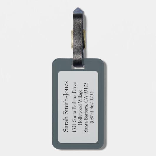 Krebs Das Krebshoroskop-ID-Gepäckanhänger Gepäckanhänger (Rückseite vertikal)