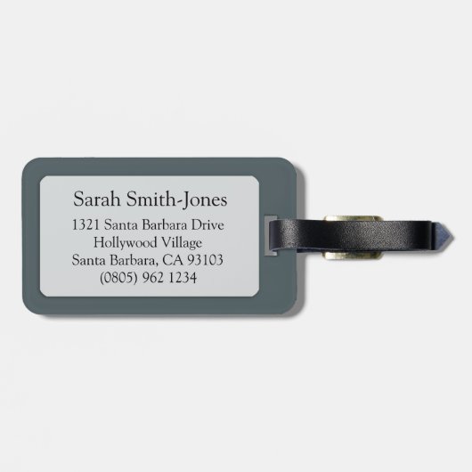 Krebs Das Krebshoroskop-ID-Gepäckanhänger Gepäckanhänger (Rückseite horizontal)