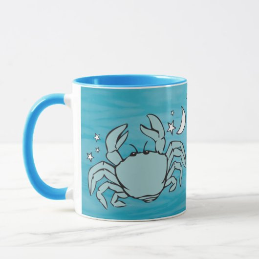 Krebs Das Krebswasser-Zeichen astrologische Tasse (Links)