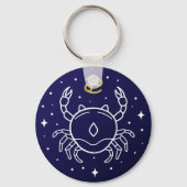 Krebs das Krebszeichen Zodiac Schlüsselanhänger (Vorderseite)