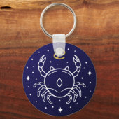 Krebs das Krebszeichen Zodiac Schlüsselanhänger (Vorderseite)