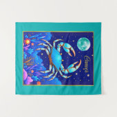 Krebs das Krebszeichen Zodiac Wandteppich (Vorderseite (Horizontal))