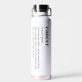 Krebs Definition Ästhetik Astrologie Geschenk Trinkflasche (Rückseite)