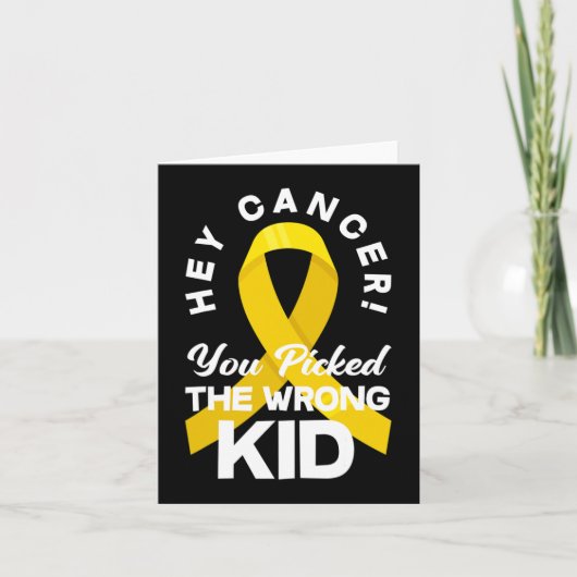 Krebs, den Sie sich für den falschen Kinderkrebs e Karte (Vorderseite)