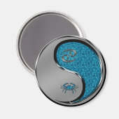Krebs der Krabbe Magnet (Vorderseite/Rückseite)