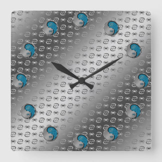 Krebs der Krabbe Quadratische Wanduhr