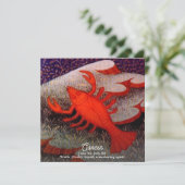 Krebs der Krebs Zodiac Geburt Party Einladung (Stehend Vorderseite)