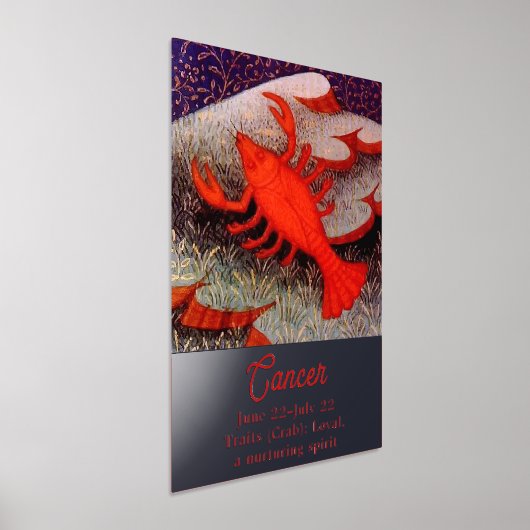 Krebs der Krebs Zodiac Geburt Party Foliendrucke (Ablage )