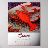 Krebs der Krebs Zodiac Geburt Party Foliendrucke (Vorderseite)
