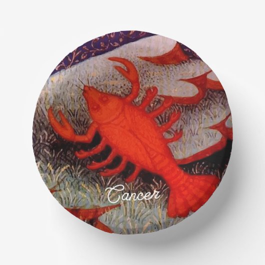 Krebs der Krebs Zodiac Geburt Party Pappteller (Vorderseite)