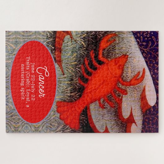 Krebs der Krebs Zodiac Geburt Party Puzzle (Horizontal)