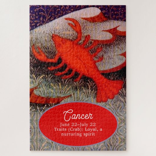 Krebs der Krebs Zodiac Geburt Party Puzzle (Vertikal)