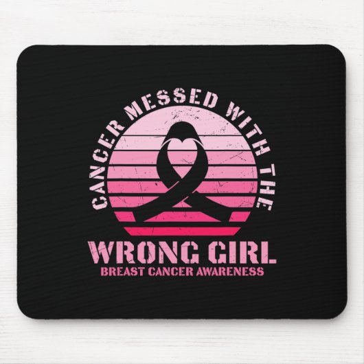 Krebs, der mit dem falschen Brustkrebs eines Mädch Mousepad (Vorne)