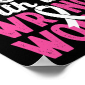 Krebs, der mit dem falschen weiblichen Lungenkrebs Poster (Ecke)