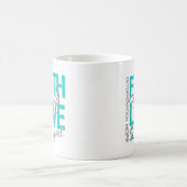 Krebs, der Slogan-Collagen-Eierstockkrebs Kaffeetasse (Mittel)