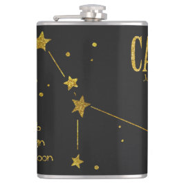 Krebs des Star-Zeichens Flachmann