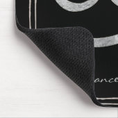 Krebs die Krabbe hammered silber stilisierte Astro Mousepad (Ecke)