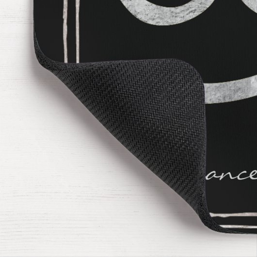 Krebs die Krabbe hammered silber stilisierte Astro Mousepad (Ecke)