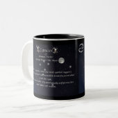 Krebs die Tierkreis-Sammlungs-Tasse Zweifarbige Tasse (Vorderseite Links)