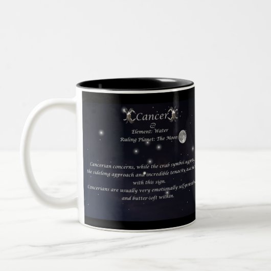 Krebs die Tierkreis-Sammlungs-Tasse Zweifarbige Tasse (Links)