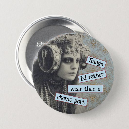 Krebs, Dinge, die ich eher tragen würde als einen  Button (Vorne & Hinten)